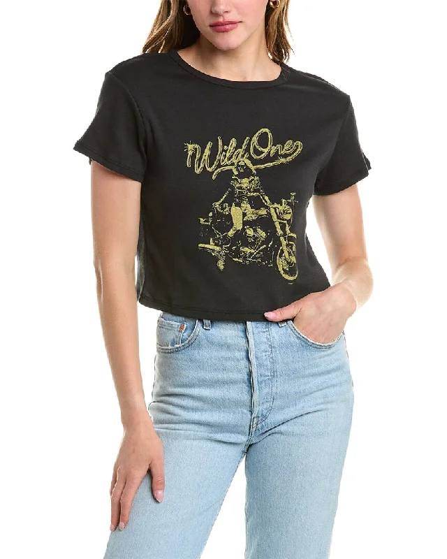 Girl Dangerous Wild One Crop T-Shirt Timeless Elegance Redefined