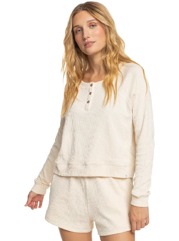 Girl Next Door Long Sleeve Top - Tapioca Style Versatile Women's Collection