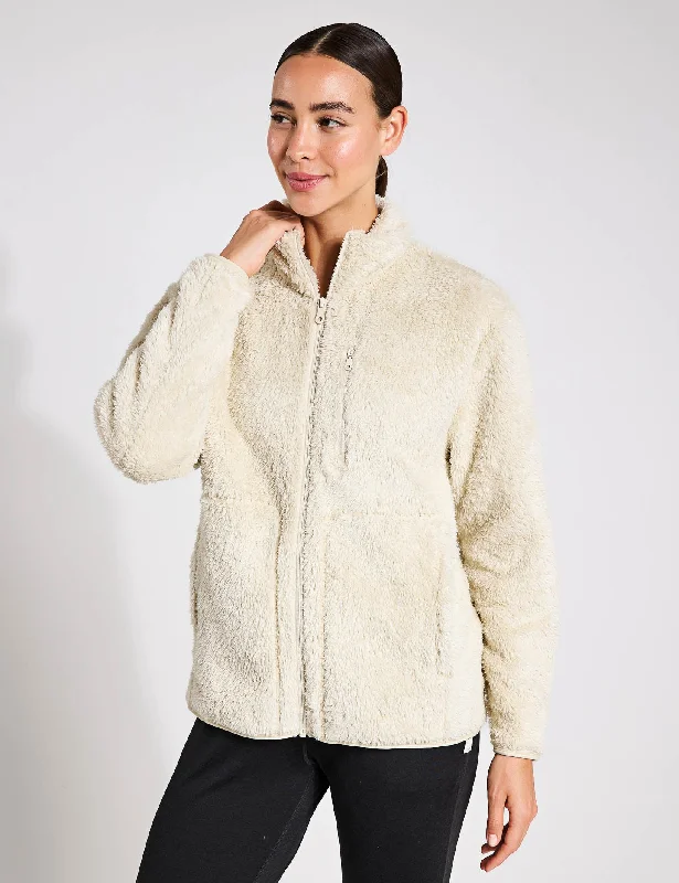 Full-Zip Sherpa Jacket - Sandstone New Arrivals