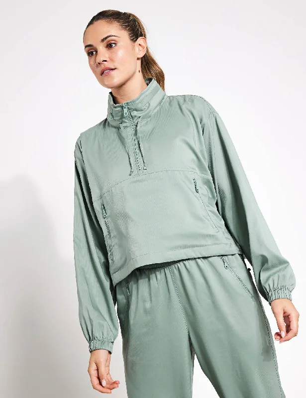 Hummingbird Half Zip Windbreaker - Chinoiserie Everyday Basics