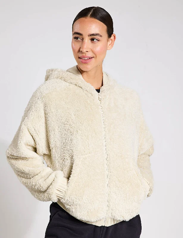 Recycled Fleece Bomber - Sandstone Style Revolution