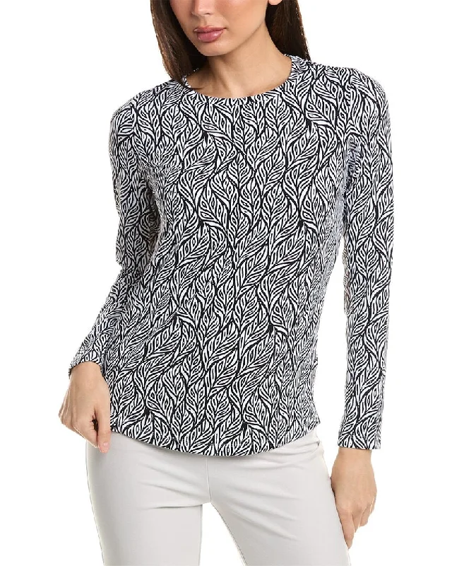 IBKUL Long Sleeve Crewneck Top Trendy Women's Collection