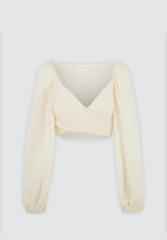 Iris Top | Cream Flash Sale, Don't Miss