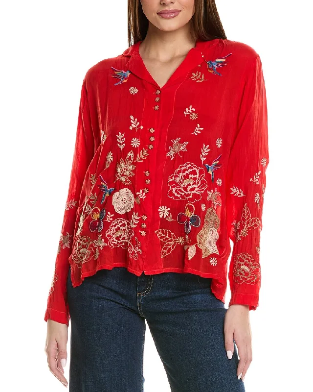 Johnny Was Tokyo Blossom Blouse Versatile Style Wardrobe