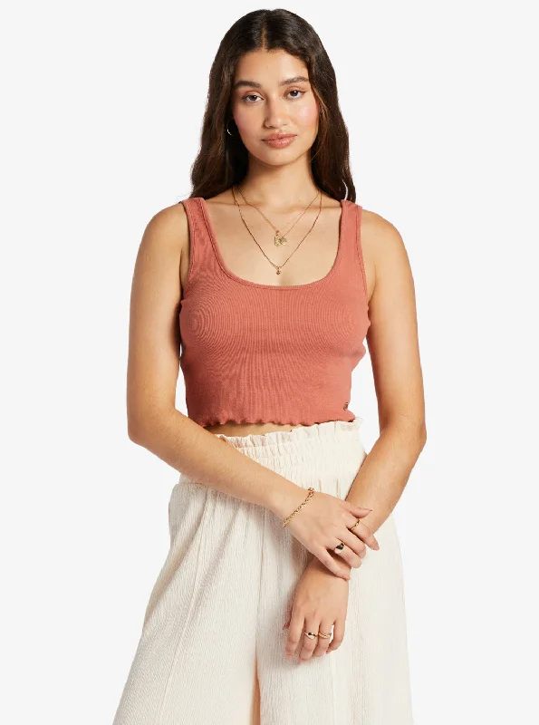 Keep It Wavy Tank Top - Redwood Burl Wardrobe Refresh