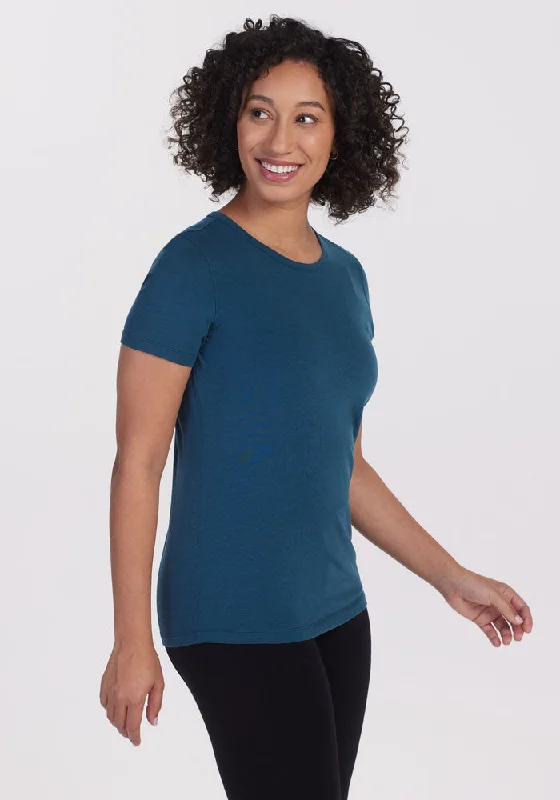 Liza Crew Neck Tee - Real Teal Wardrobe Refresh