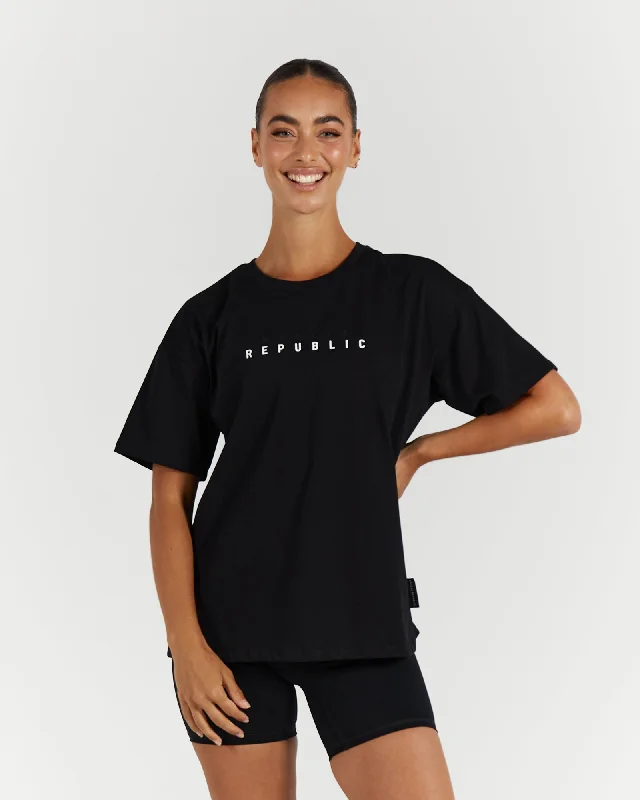 LOOSE TEE - BLACK Modern Women's Fashion