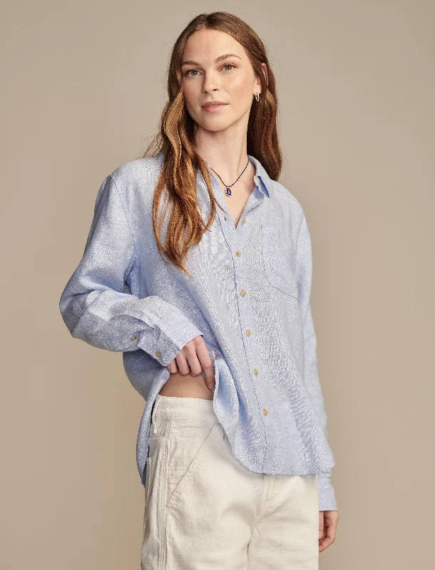 Lucky Brand Women's Linen Prep Shirt Update With Cottagecore Styles