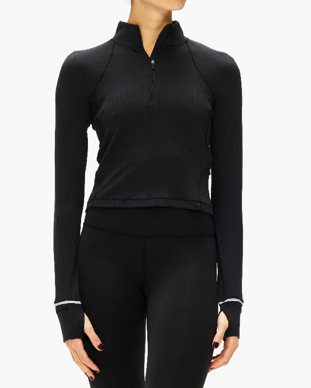 Lululemon It's Rulu Run Ribbed Cropped Half Zip Grab Romantic Date - Night Styles Now