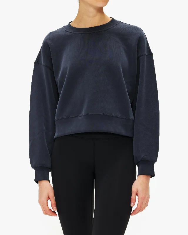 Lululemon Perfectly Oversized Crop Crew Softstreme Elegant Attire For The Modern Lady