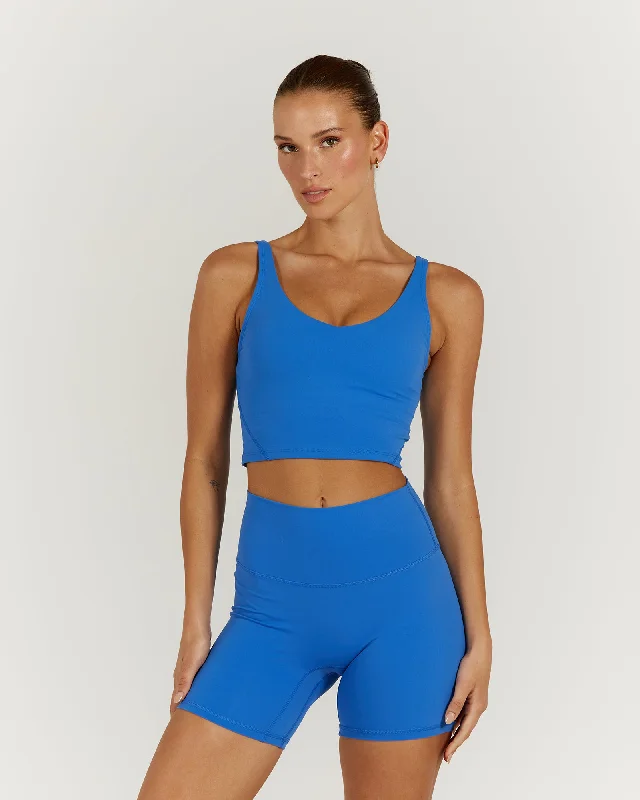 LUXE BROOKE CROP TOP - COBALT Trendy Styles