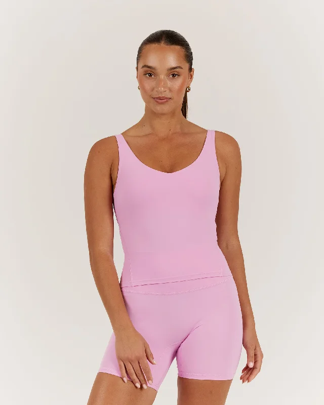 LUXE BROOKE LONGLINE TOP - GUAVA Seasonal Trend