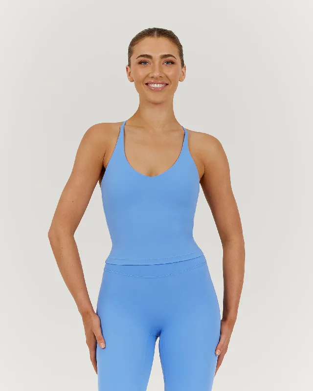 LUXE KELSEY TOP - AERIAL BLUE Casual Fashion