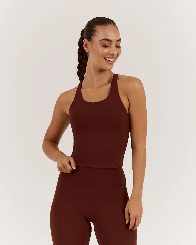 LUXE SERENA TOP - CHOCOLATE The Epitome Of Modern Women's Fashion