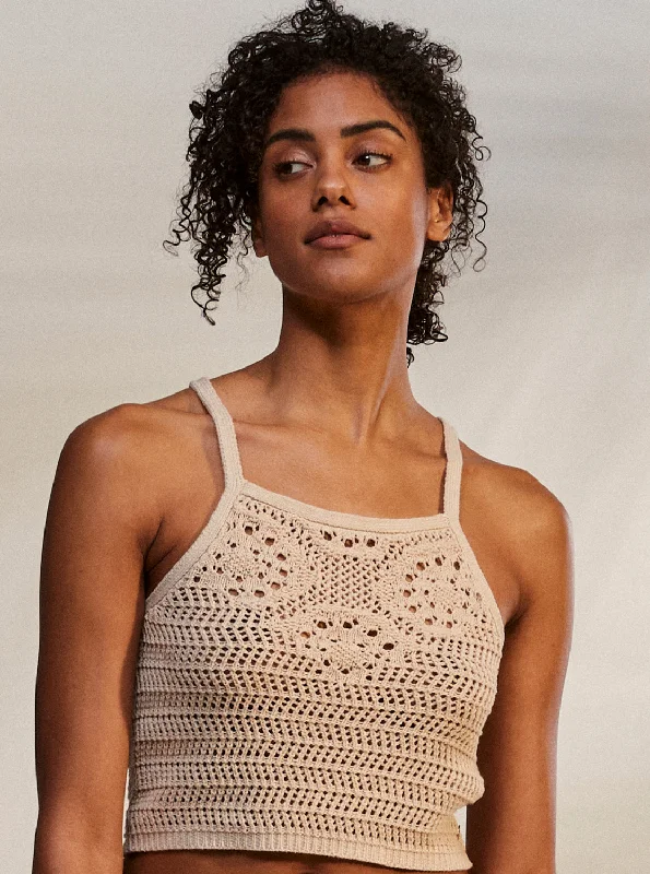 Malibu Crush Knitted Halter Top - Tapioca Shop Sale Items