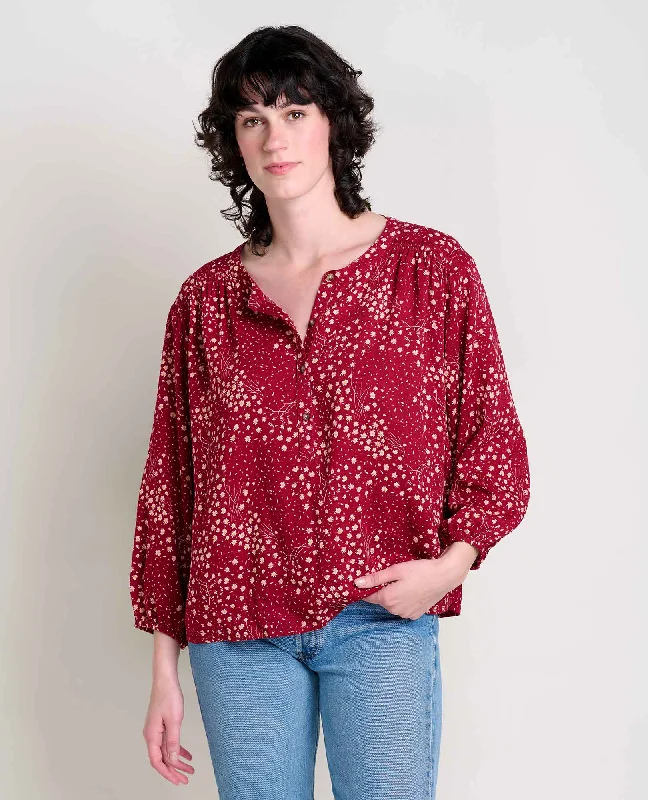 Manzana Long Sleeve Peasant Top Fashion Sale