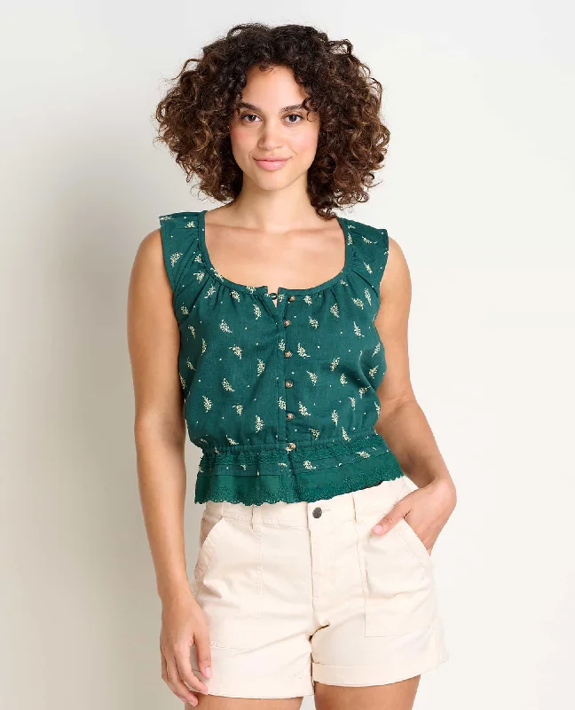 Manzana Ruffle Tank Chic Trends Unveiled