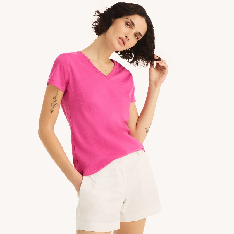 Nautica Sustainably Crafted V-Neck Deck T-Shirt Boutique Styles