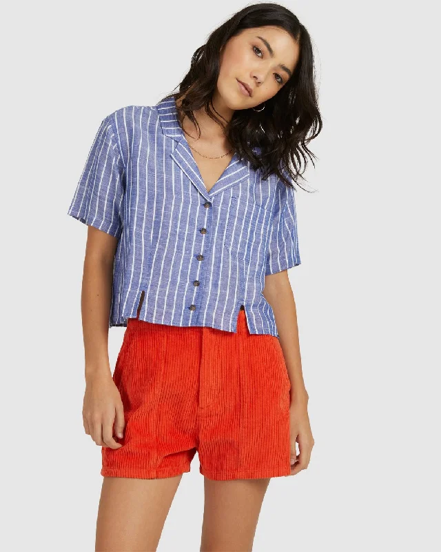 Nautycal Vacay Shirt - Ultramarine Fashion Sale