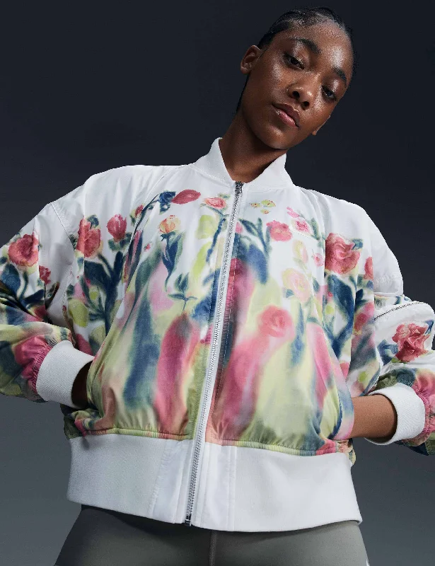 Sportswear Artist Collection Bomber Jacket - Sail/Floral Casual Chic