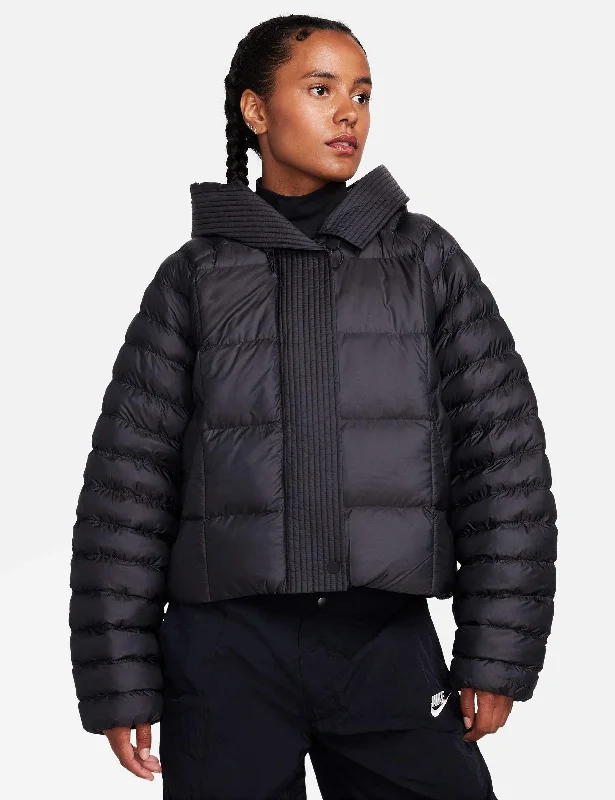 Sportswear Swoosh Puffer Oversized Hooded Jacket - Black/White Exclusive Sale