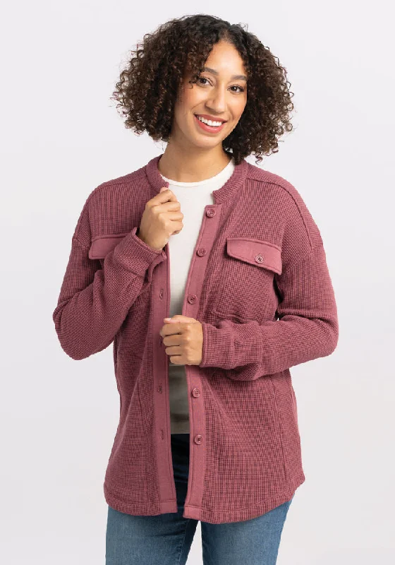 Oaklynn Waffle Shacket - Wild Ginger Latest Trends