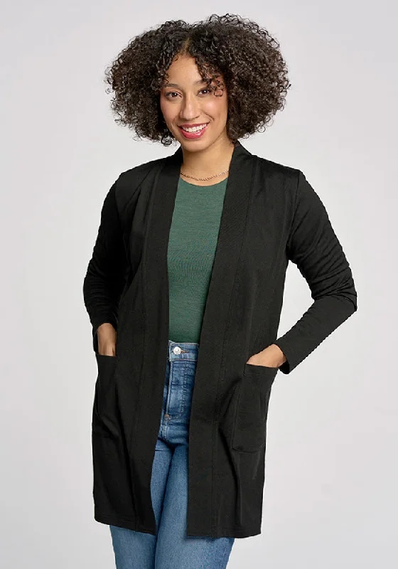 Paisley Cardigan - Black Forward Trendsetter