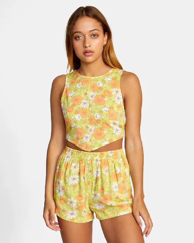 Pamela Cropped Tank Top - Limeade Save Big