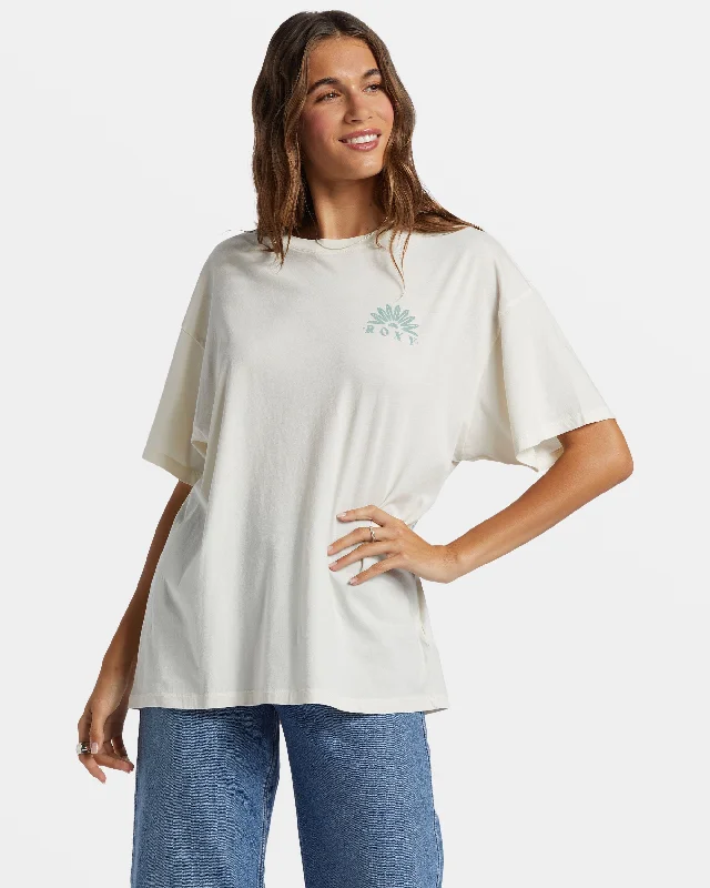 Paper Moon Oversized T-Shirt - Egret Special Offer For You