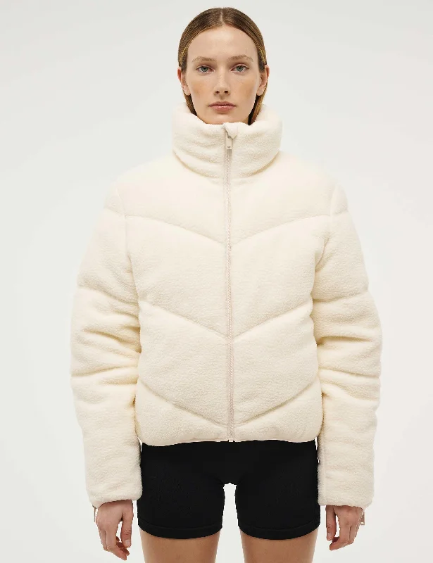 Fortune Sherpa Jacket - Whisper White Holiday Attire Sale