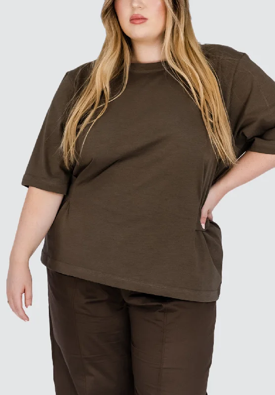 Plain Tee | Khaki Chic Everyday Wear