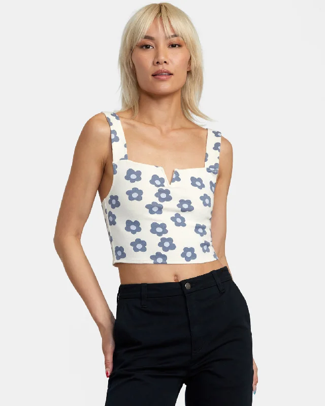 Pleasure Cropped Tank Top - Natural Hot Styles