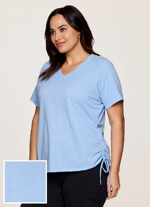 Plus All In Ruched Tee Elegant Style