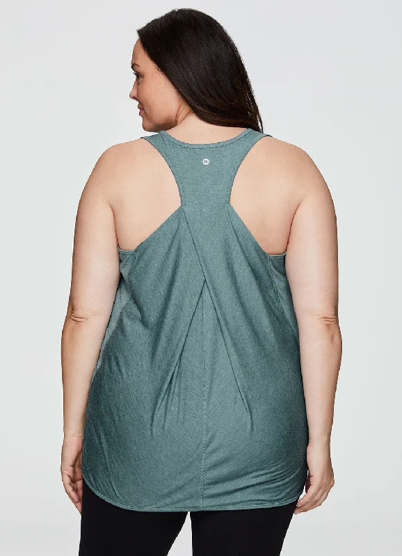 Plus Prime Relaxed Twist Back Tank(old- do not use) Luxury Fashion for Women