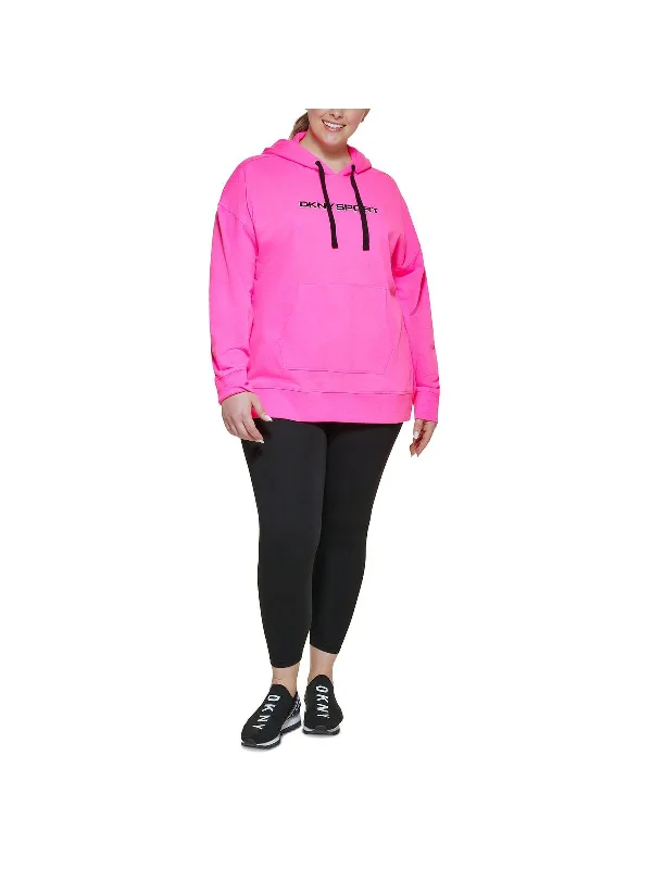 Plus Womens French Terry Logo Hoodie Flash Deals