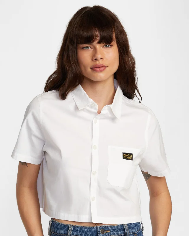 Dayshift Short Sleeve Shirt - Whisper White Mega Sale