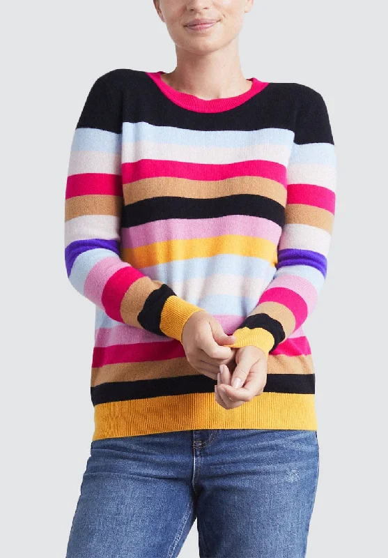 Relaxed Cashmere Crew Neck Sweater | Stripe Latest Trends