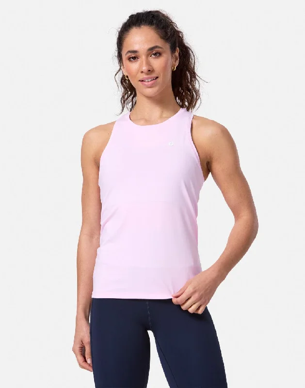 Relentless Racer Back Vest in Baby Pink Limited - Edition Drops