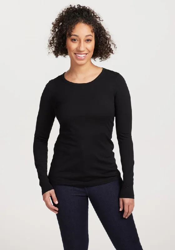 Remi Long Sleeve T-Shirt - Black Premium Quality Garments