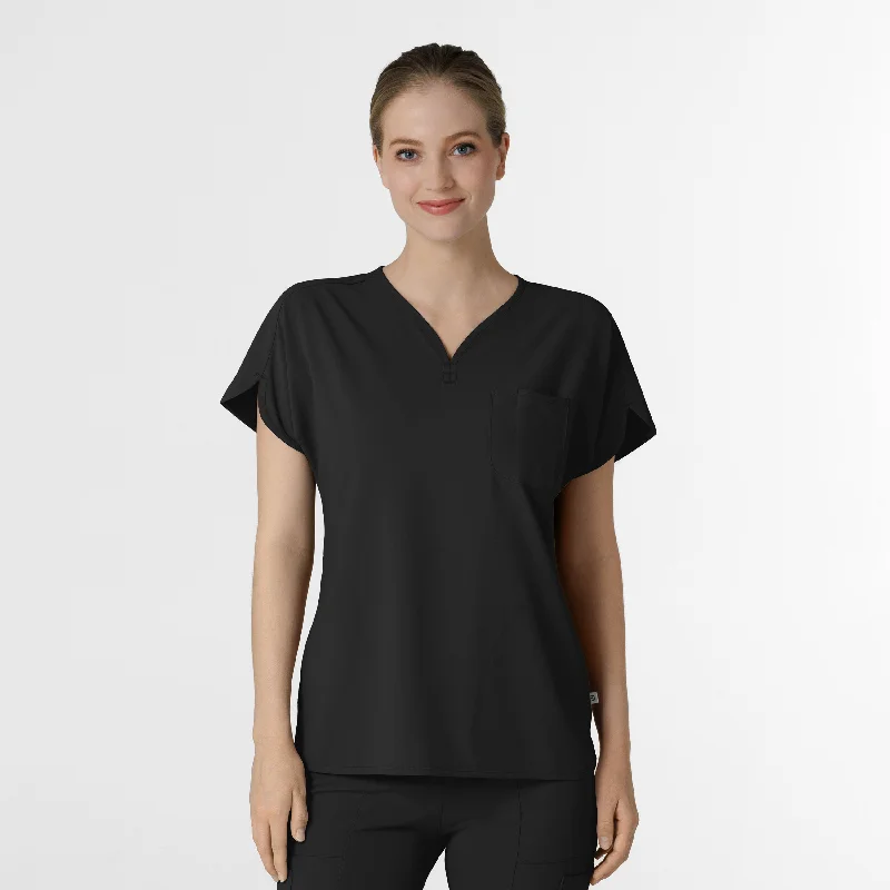 RENEW Women's Dolman Scrub Top - Black Dive Into Trendy Styles