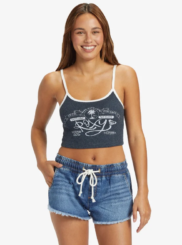 Roxy Vintage Crop Tank - Naval Academy Dive Into Trendy Styles