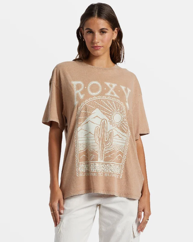 Saguaro Oversized T-Shirt - Cinnamon Swirl Luxury Comfort