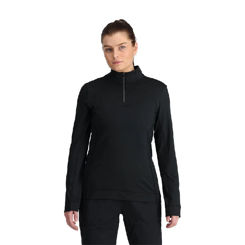 Womens Savona Half Zip - Black Essentials On Sale