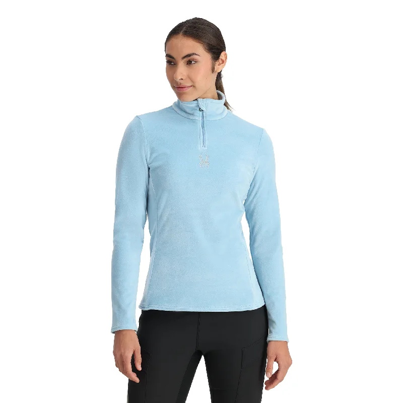 Womens Shimmer Bug Half Zip - Blue Drift Embrace New Fashion