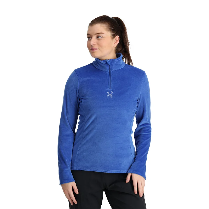 Womens Shimmer Bug Half Zip - Electric Blue Limited Time Offer