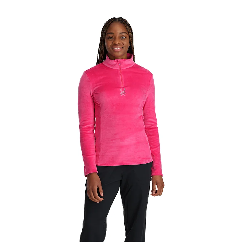 Womens Shimmer Bug Half Zip - Pink Luxe Layering