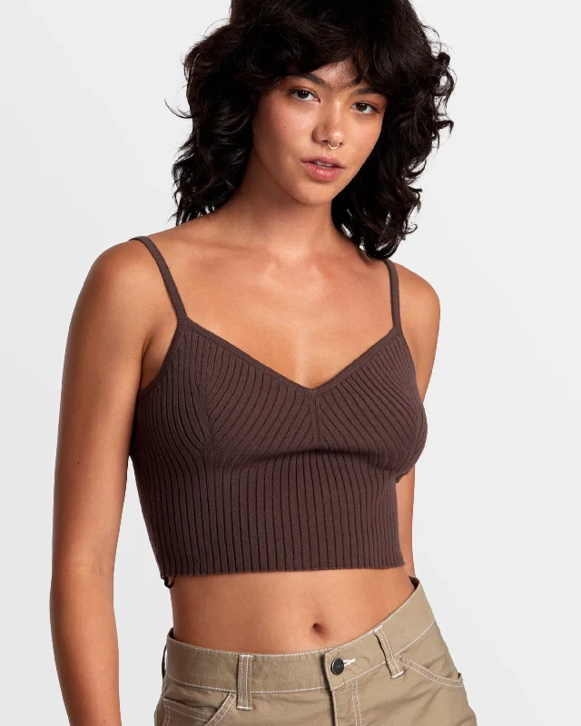 Silhouette Knitted Tank - New Plum Flash Sales