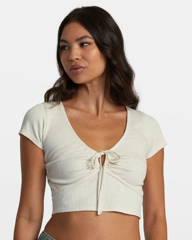 Smitten II Cropped Top - Latte Trend Driven Wardrobe