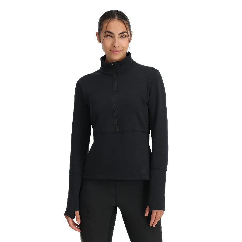 Womens Speed Fleece Half Zip - Black Limited Time Deal