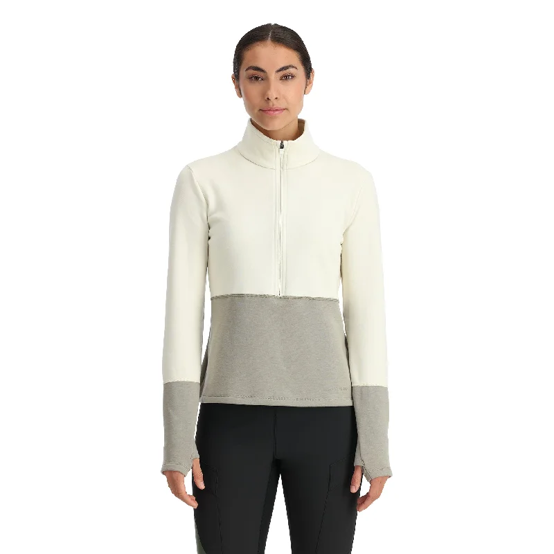 Womens Speed Fleece Half Zip - Concrete Evening Elegance